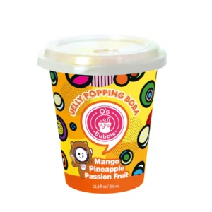 Home lychee mango green tea with popping boba (copy)